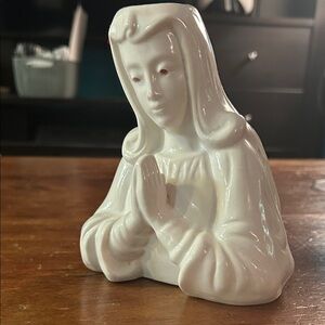 Disturbia Crying Madonna Blood Drip Candle Holder | Gothic Home Decor